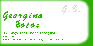 georgina botos business card